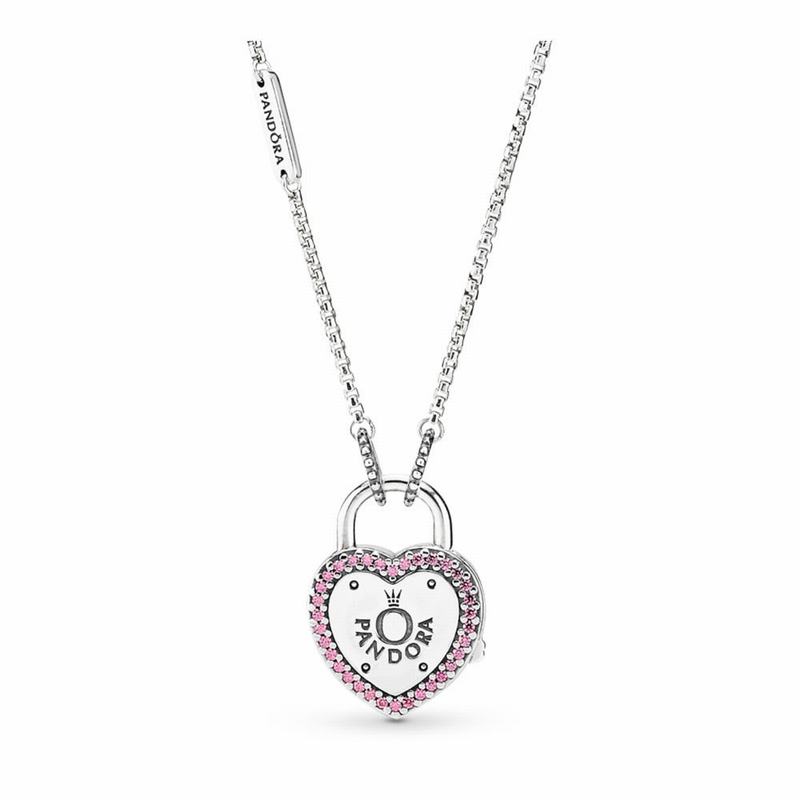 Pandora Lock Your Promise Necklace Silver Egypt XA1096572